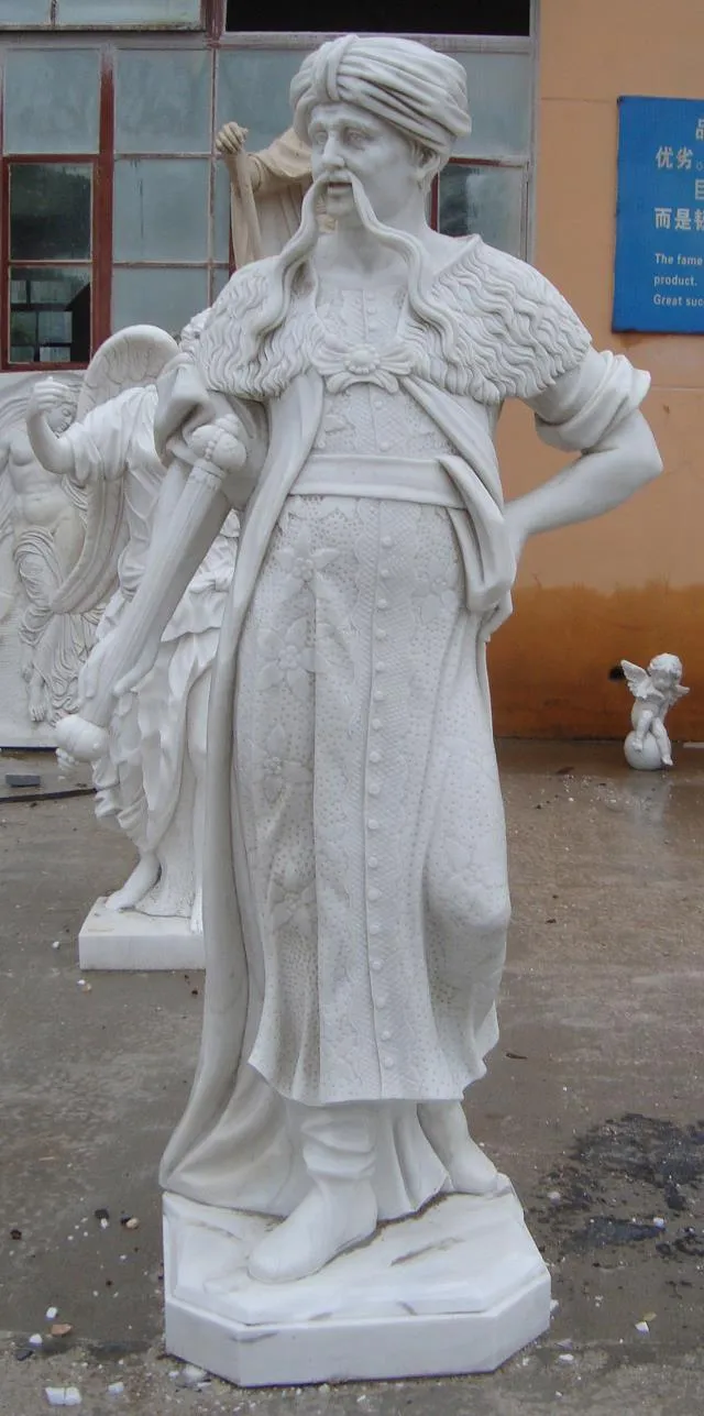 Sculpture d'Ange de Cimetière en Marbre Naturel